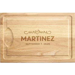 United in Love Maple Wood Cutting Board