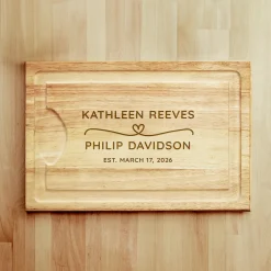 United in Love Maple Wood Cutting Board