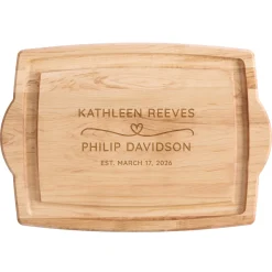 United in Love Maple Wood Cutting Board