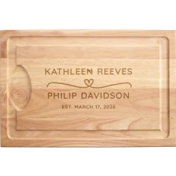 United in Love Maple Wood Cutting Board