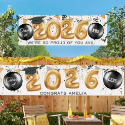 Up and Away Graduation Banner