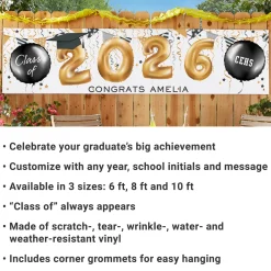 Up and Away Graduation Banner