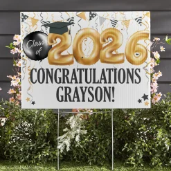 Up and Away Graduation Yard Sign