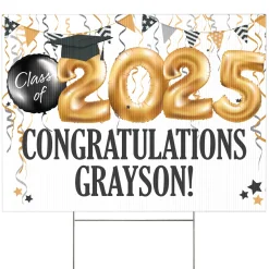 Up and Away Graduation Yard Sign