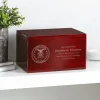 U.S. Air Force™ Emblem Engraved Wood Cremation Urn
