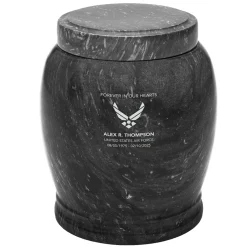 U.S. Air Force™ Logo Engraved Marble Cremation Urn