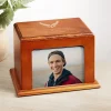 U.S. Air Force™ Logo Memorial Wood Frame Cremation Urn