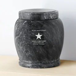 U.S. Army® Star Engraved Marble Cremation Urn