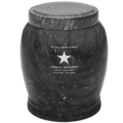 U.S. Army® Star Engraved Marble Cremation Urn