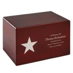 U.S. Army® Star Memorial Engraved Wood Cremation Urn