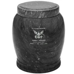 U.S. Navy® Eagle Engraved Marble Cremation Urn