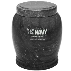 U.S. Navy® Engraved Marble Cremation Urn