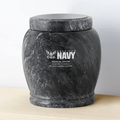 U.S. Navy® Engraved Marble Cremation Urn
