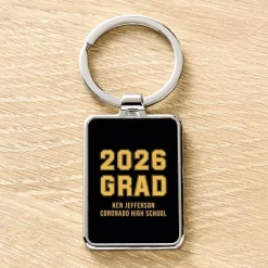 Varsity Spirit Graduation Rectangle Keychain