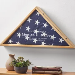Veteran Achievements Flag Display Case
