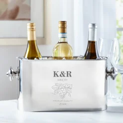 Vineyard Monogram Stainless Steel Multi Bottle Chiller