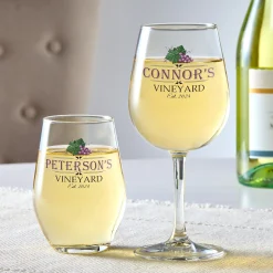 Vineyard Wine Glass
