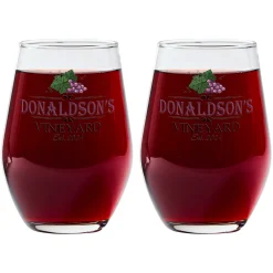 Vineyard Wine Glass