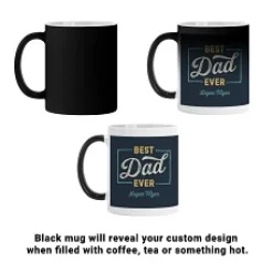 Vintage Best Dad Ever Photo Color Changing Mug