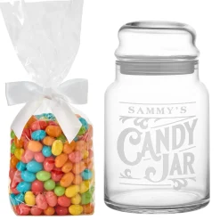 Vintage Candy Shop Glass Treat Jar