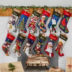 Vintage Needlepoint Stocking Collection