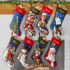 Vintage Needlepoint Stocking Collection