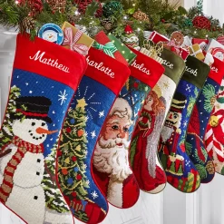 Vintage Needlepoint Stocking Collection