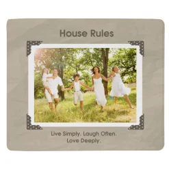 Vintage Photo Message Plush Blanket