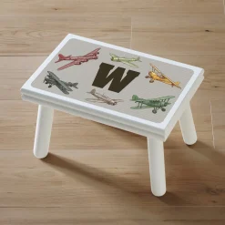 Vintage Planes Step Stool