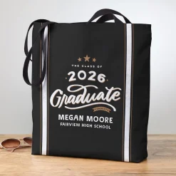 Vintage Style Graduation Tote Bag