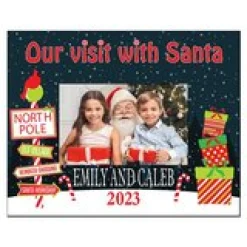 Visit with Santa Picture Frame