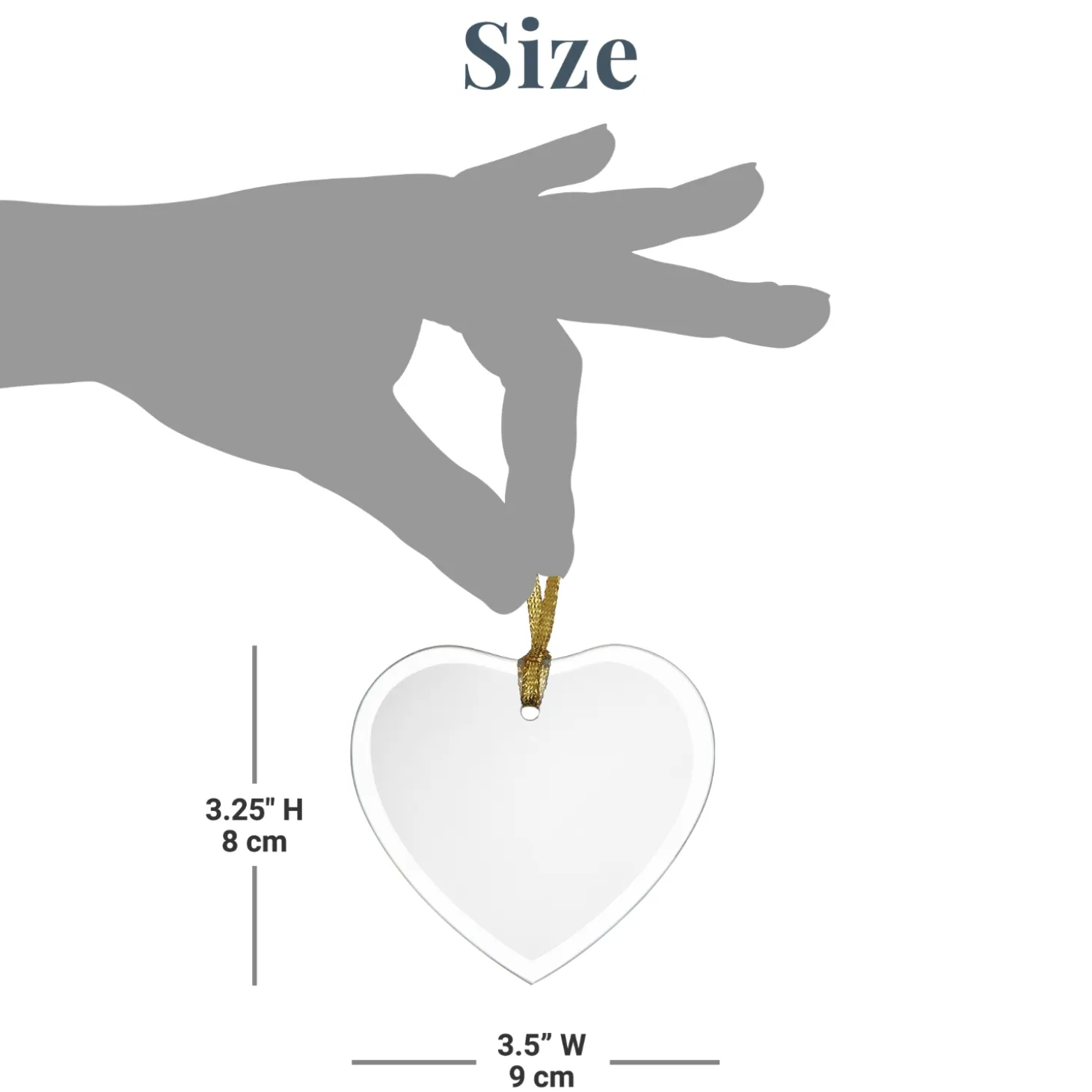 Walk Beside Us Memorial Glass Heart Ornament