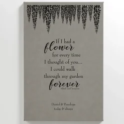 Walk Through My Garden Leather Wall Art