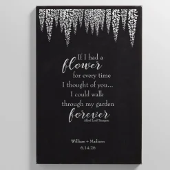 Walk Through My Garden Leather Wall Art