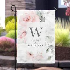 Watercolor Flowers Garden Flag