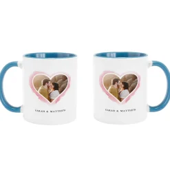 Watercolor Hearts Photo Mug
