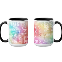 Watercolor Name Mug