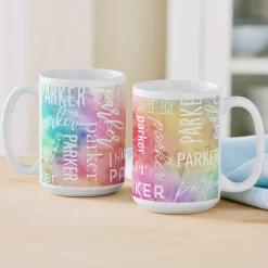 Watercolor Name Mug
