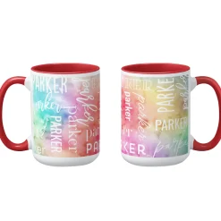 Watercolor Name Mug