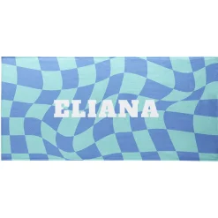 Wavy Checkerboard Beach Towel