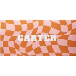 Wavy Checkerboard Beach Towel