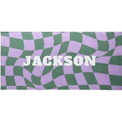Wavy Checkerboard Beach Towel