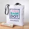 Wavy Crack Bam Dot Mahjong Tote Bag