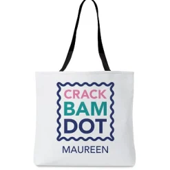 Wavy Crack Bam Dot Mahjong Tote Bag