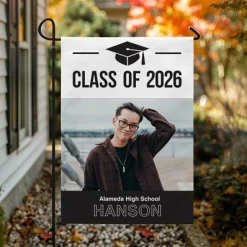 Way To Grow! Graduation Photo Garden Flag