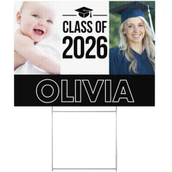 Way To Grow! Graduation Photo Yard Sign
