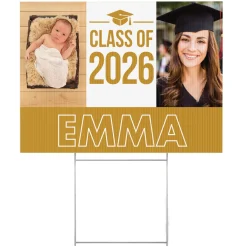 Way To Grow! Graduation Photo Yard Sign