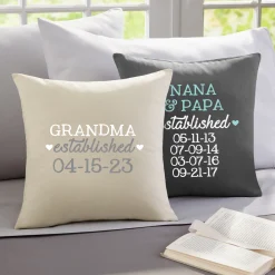 We Became Grandparents Throw Pillow