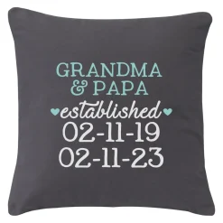 We Became Grandparents Throw Pillow