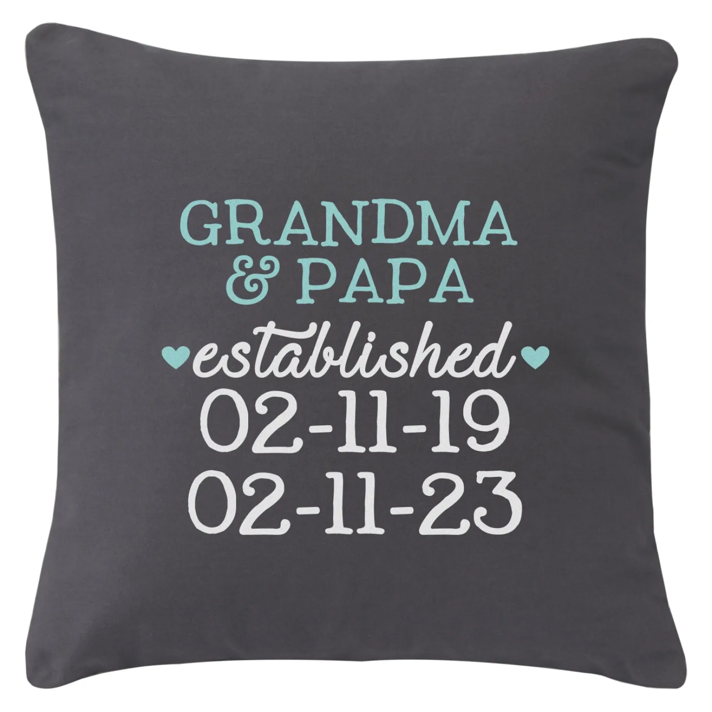 We Became Grandparents Throw Pillow